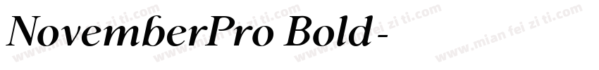 NovemberPro Bold字体转换
